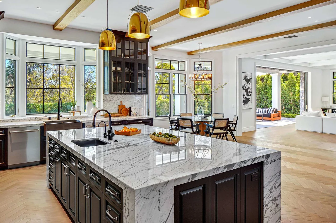 Kitchen beside the dining area at Oakmont Drive.