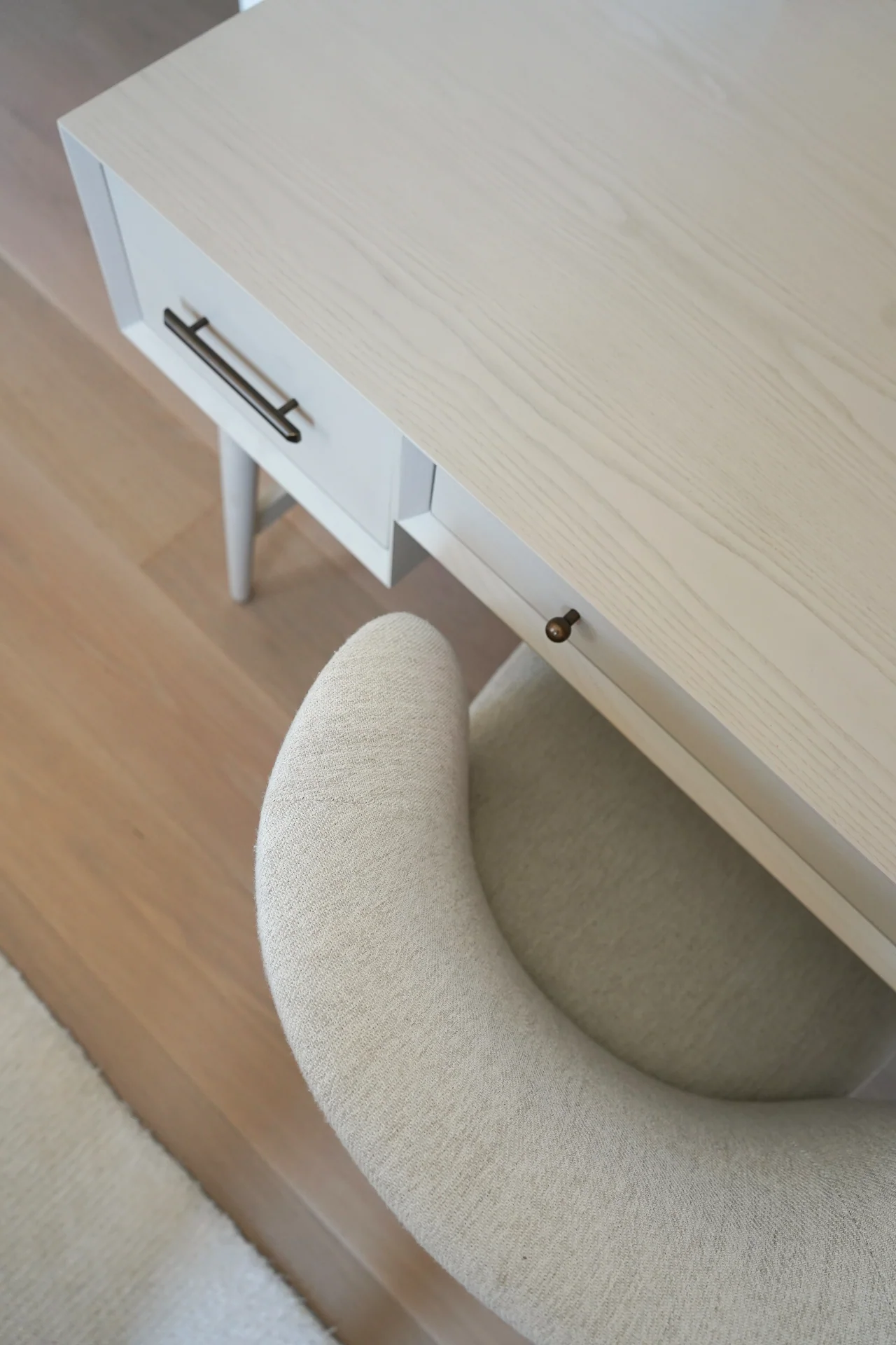 Desk drawer and chair at Rio Flora Place.